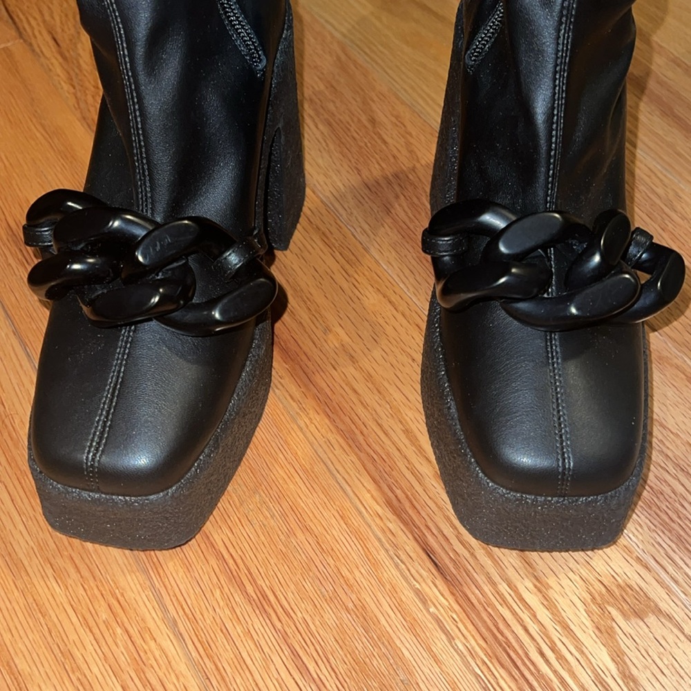 Stella McCartney Skyla stretch alter mat black ankle boots - Picture 4 of 6